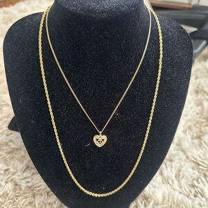 Christian Dior Heart Pendant Necklace